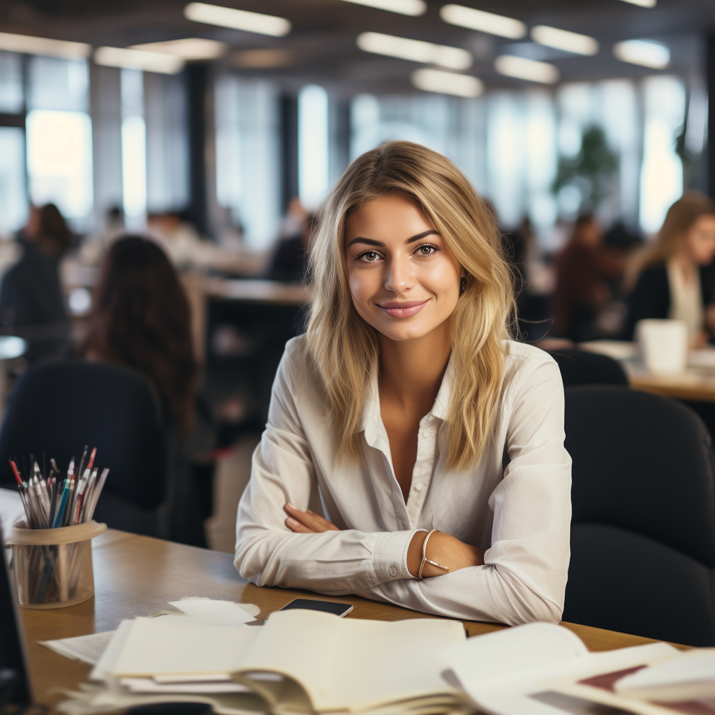 corey_a_casually_dressed_female_business_apprentice_at_work_in__f94931b9-ca4a-4778-97e1-26f75479924d