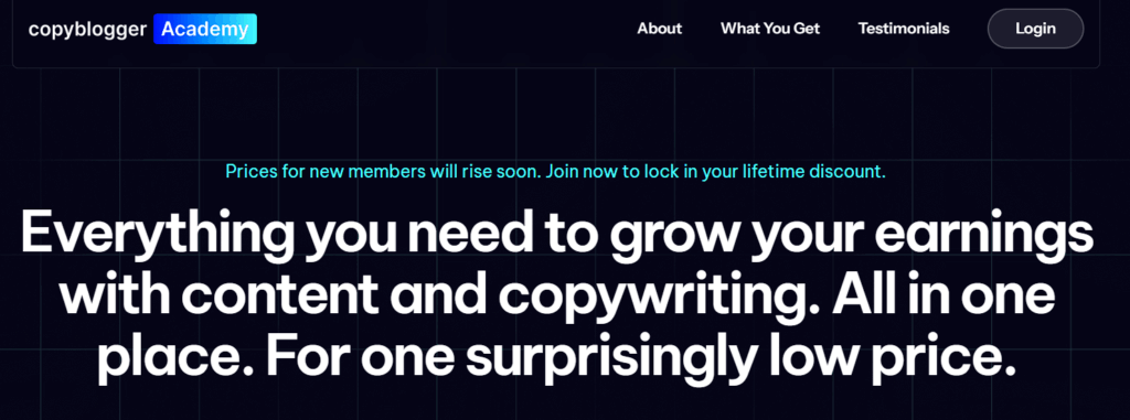Copyblogger Academy